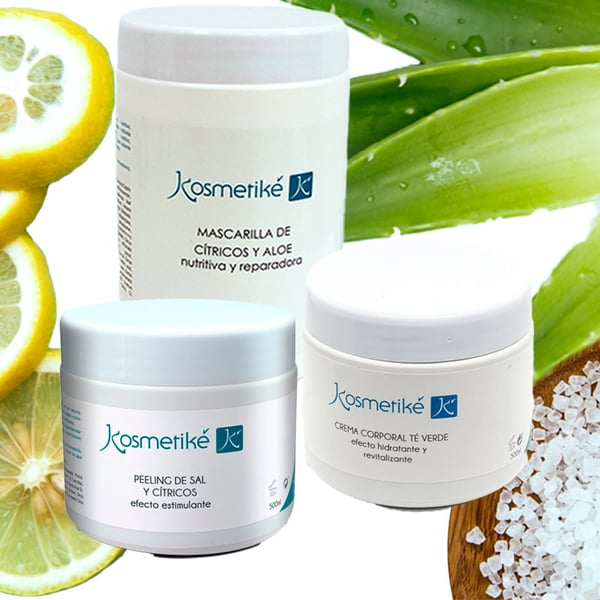 Tratamiento Cosmético Corporal Kosmetiké Green Tea & Citrus Body Care: Efecto revitalizante y antioxidante
